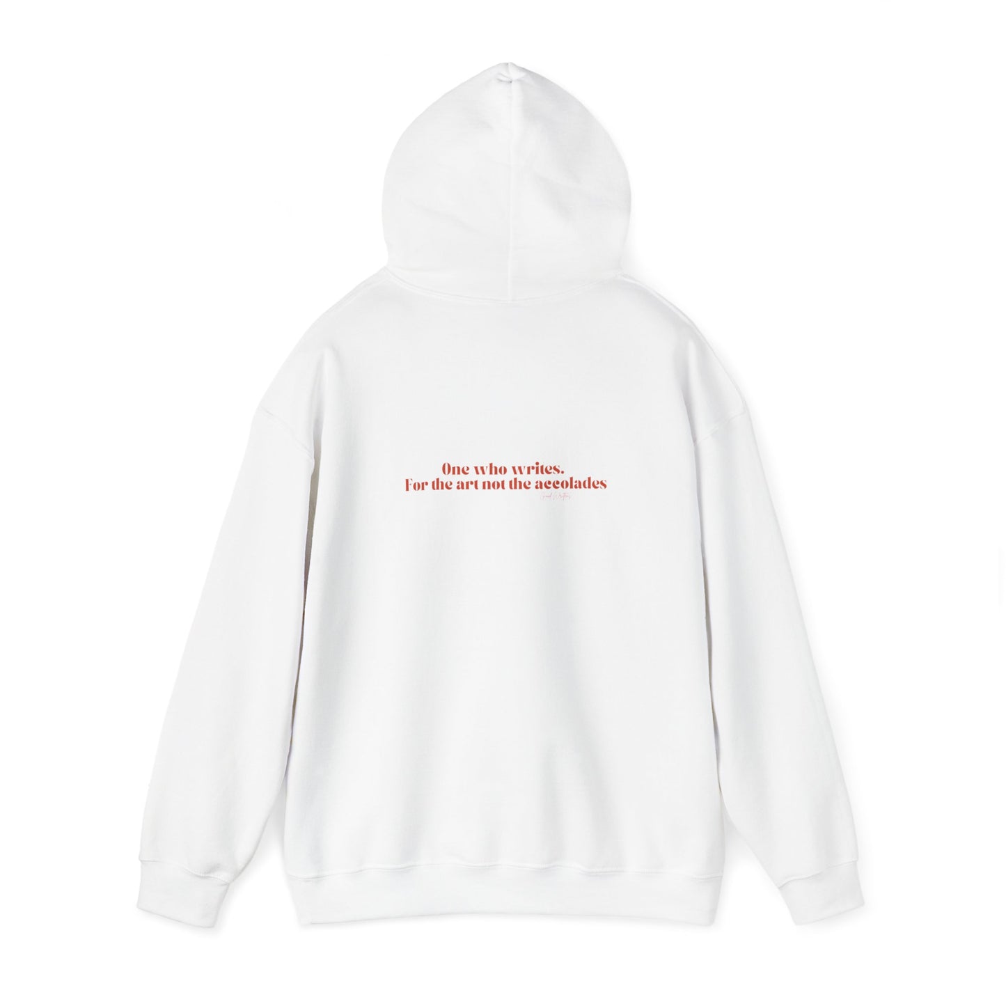 Writer Life Hoodie.White/Orange/Pink