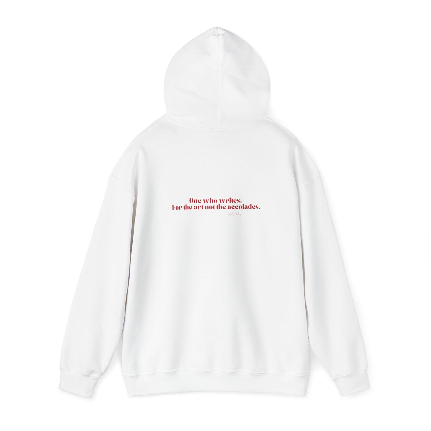 Writer Life Hoodie.White/Red