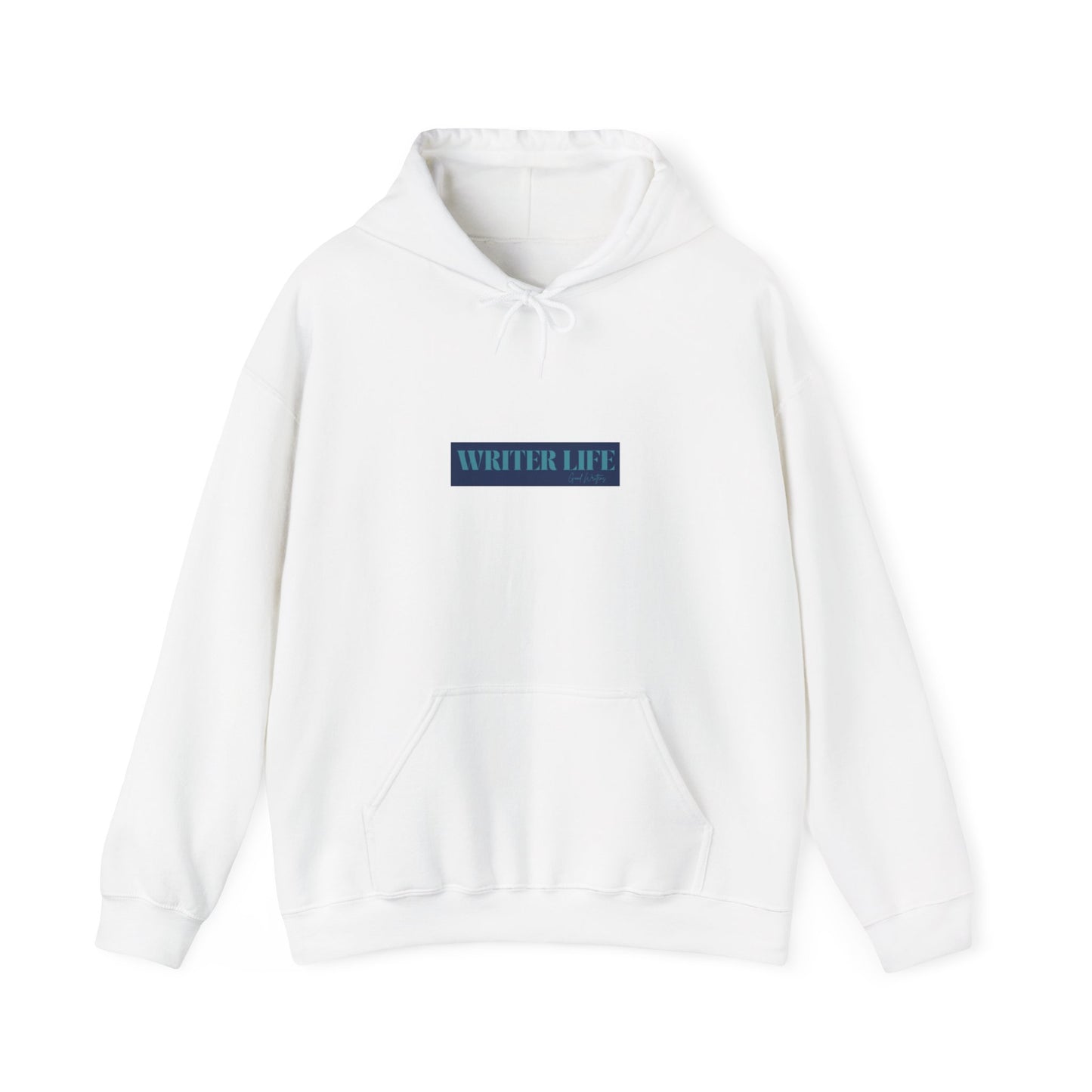 Writer Life Hoodie.White/Blue