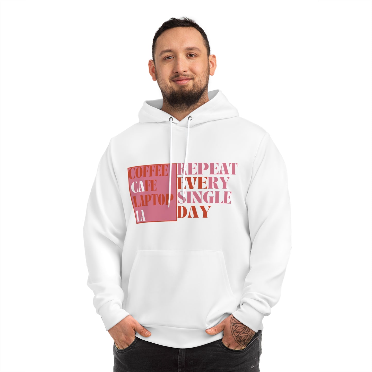 LA Writer Series. Hoodie. White.