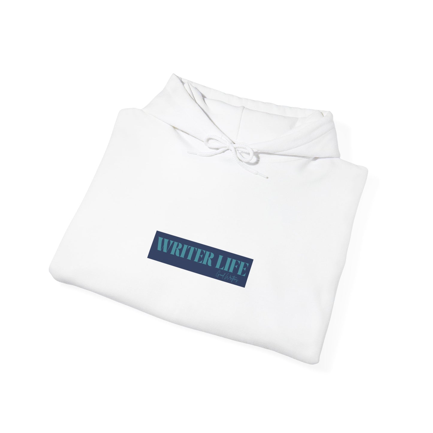 Writer Life Hoodie.White/Blue