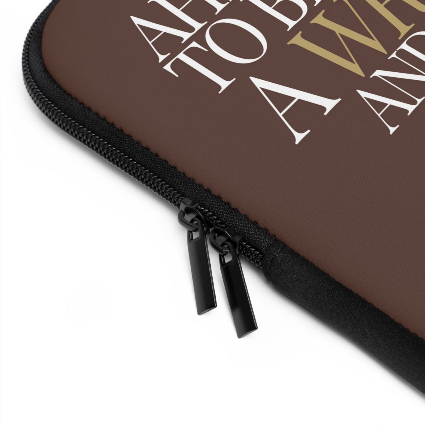 Young, Writer and Free Laptop Sleeve.Brown