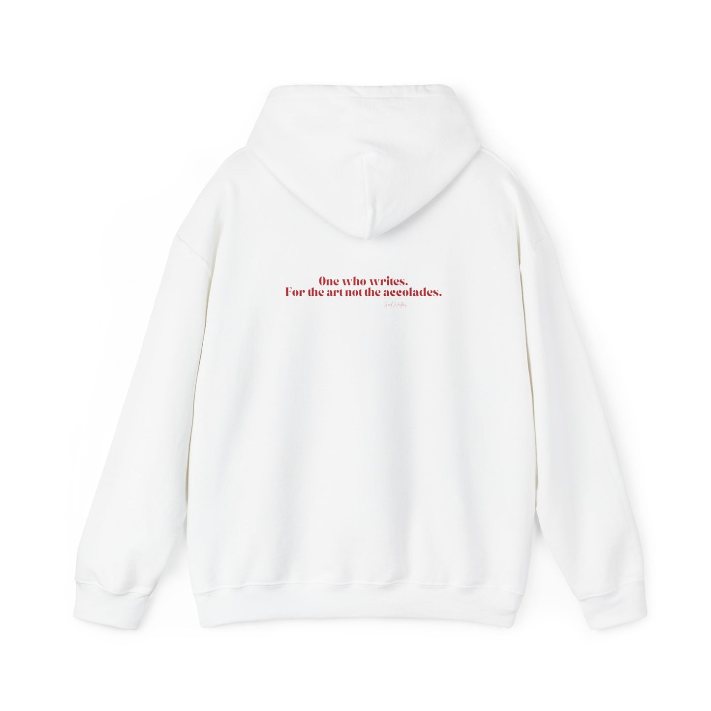 Writer Life Hoodie.White/Red