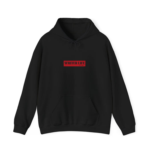 Writer Life Hoodie.Black/Red