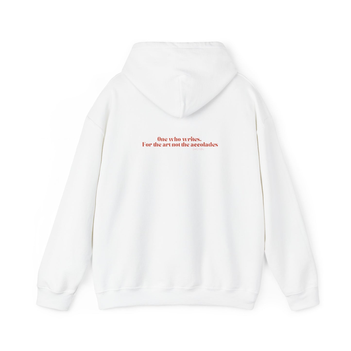 Writer Life Hoodie.White/Orange/Pink