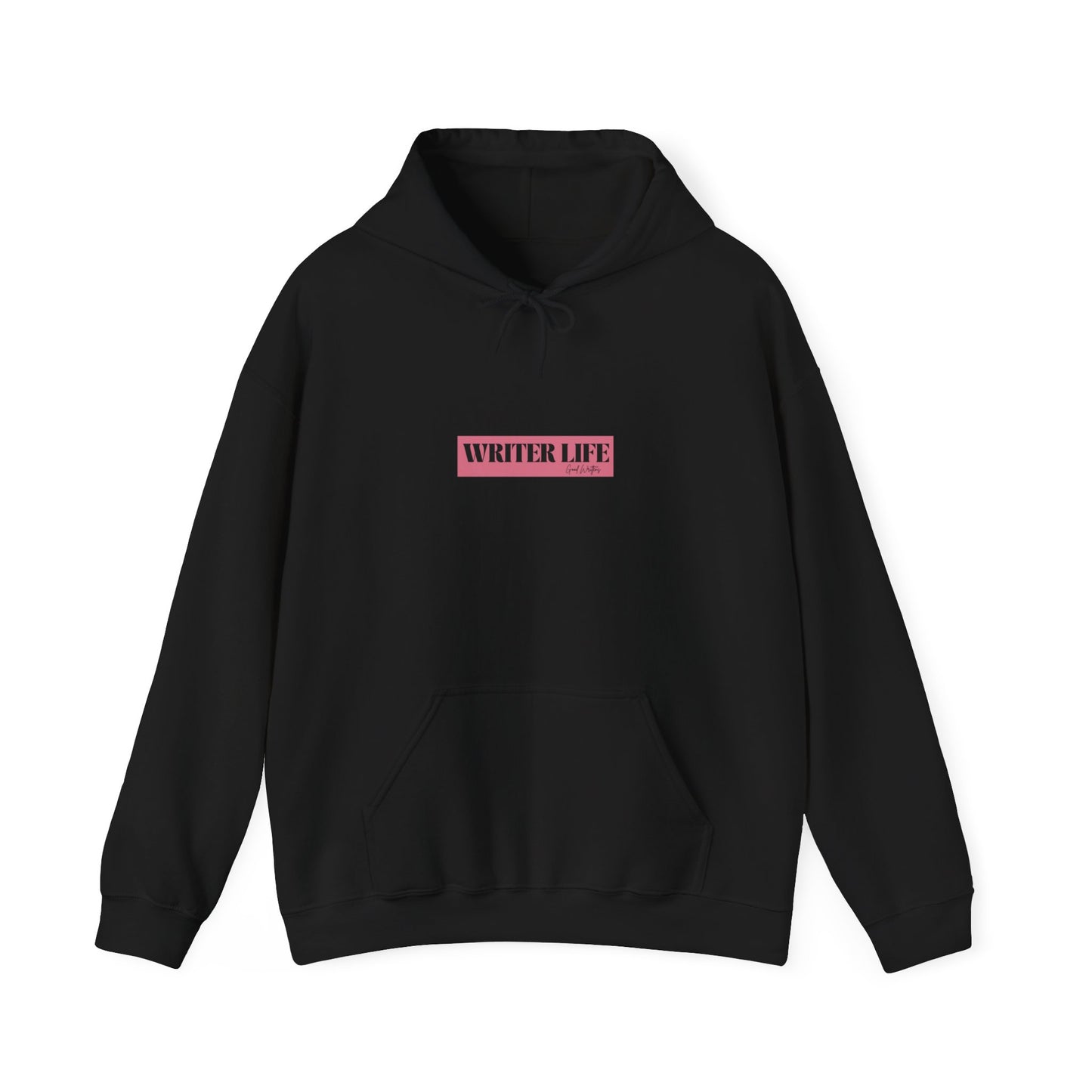 Writer Life Hoodie.Black/Pink