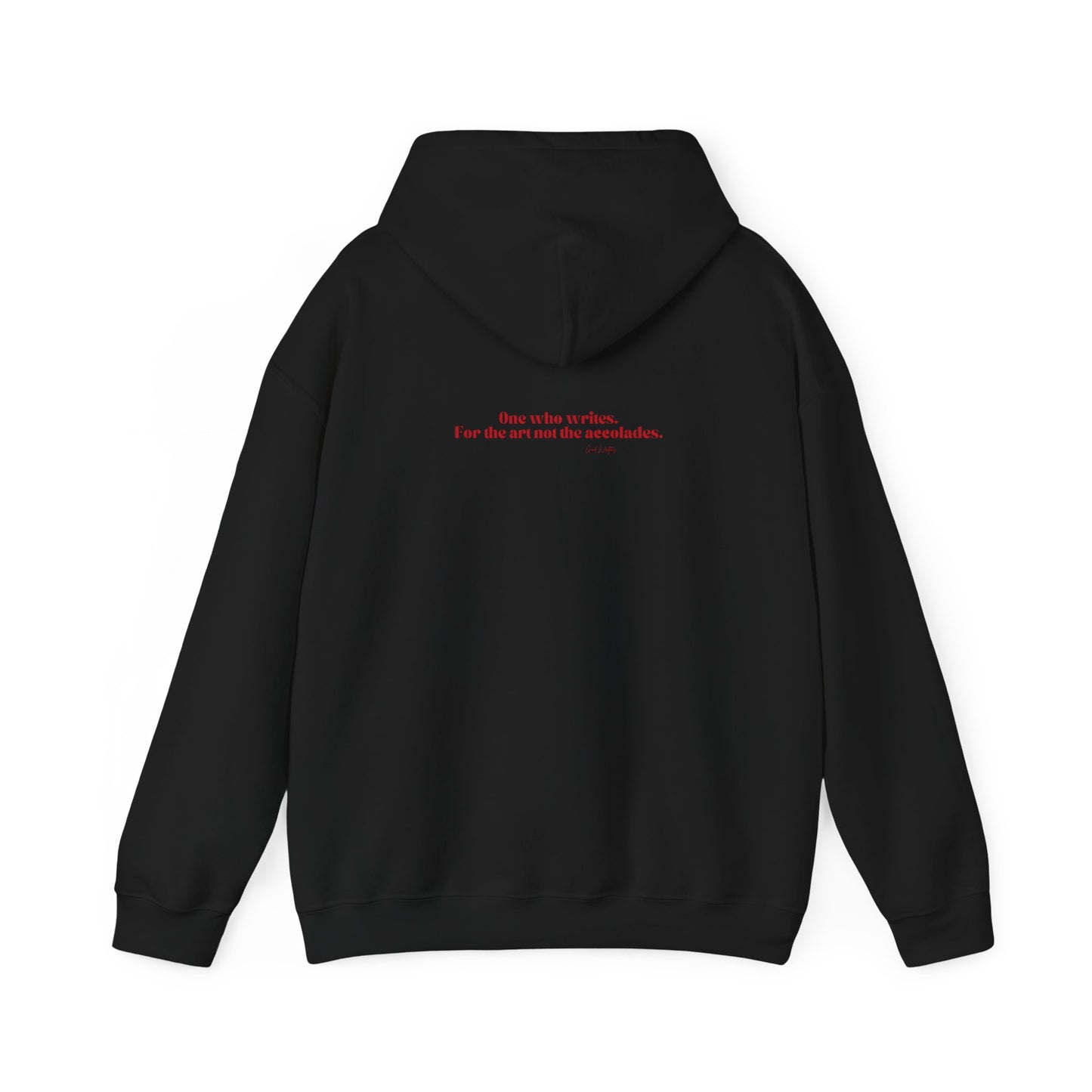 Writer Life Hoodie.Black/Red