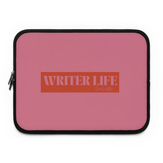 Writer Life Series. Laptop Sleeve. Pink/Orange.