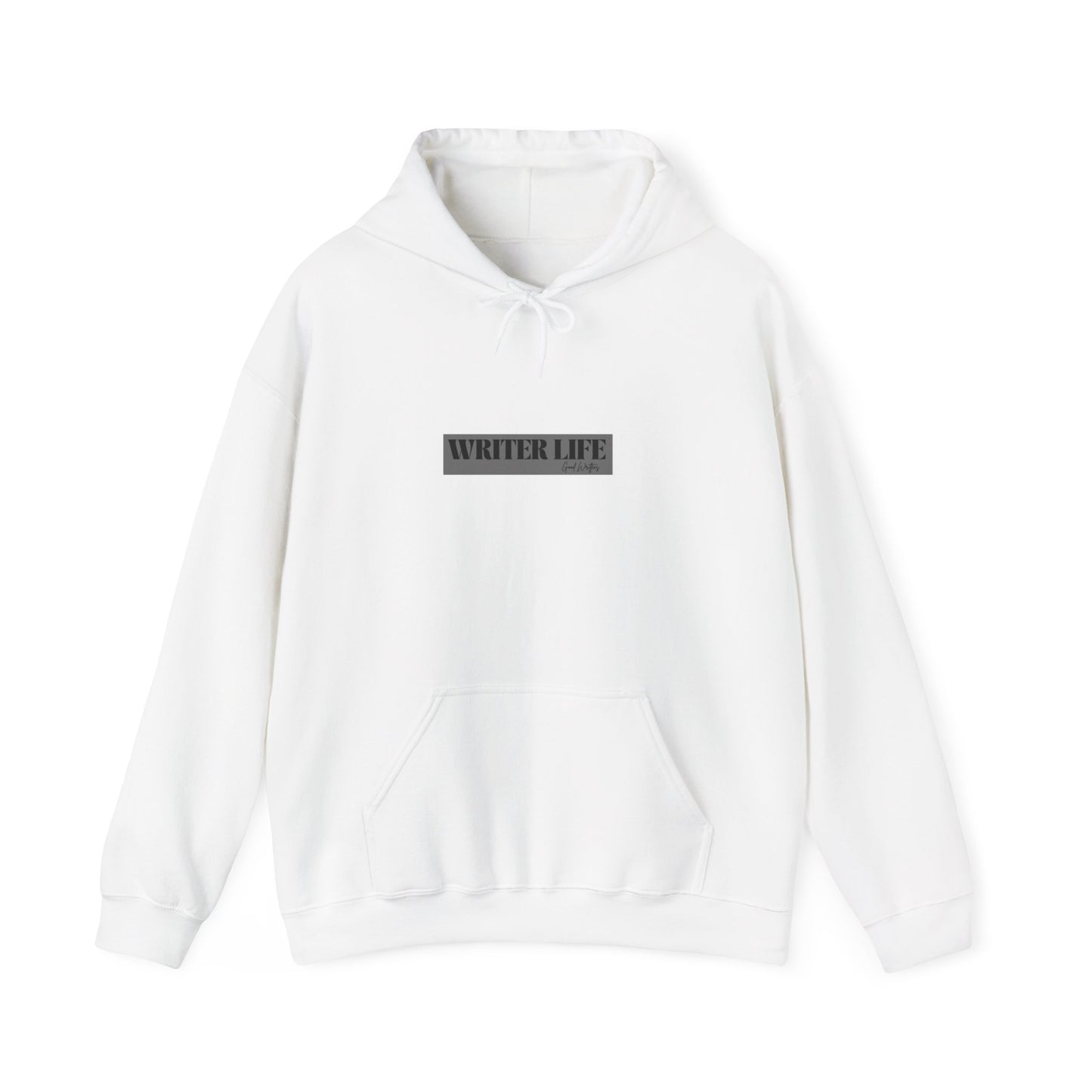 Writer Life Hoodie.White/Grey