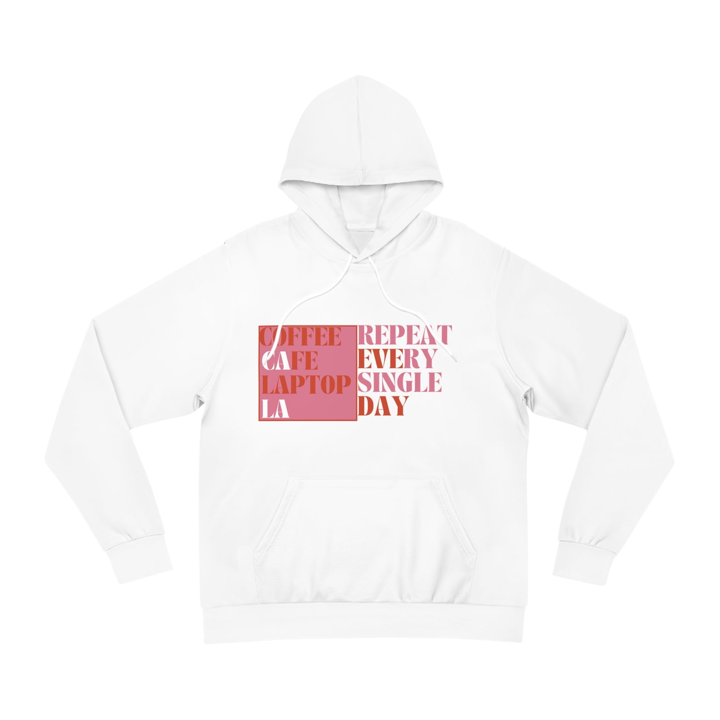 LA Writer Series. Hoodie. White.