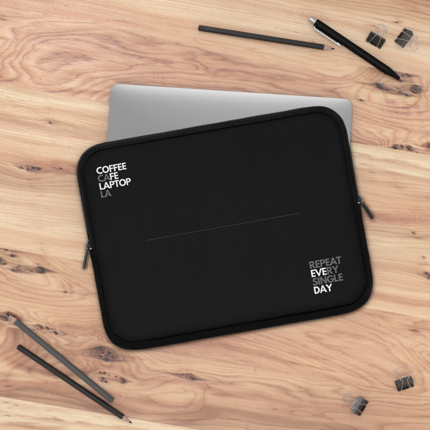 LA Writers Laptop Sleeve.Black