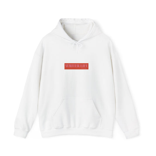 Writer Life Hoodie.White/Orange/Pink