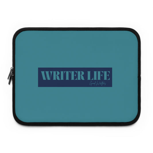 Writer Life Series. Laptop Sleeve. Light Blue/Navy Blue